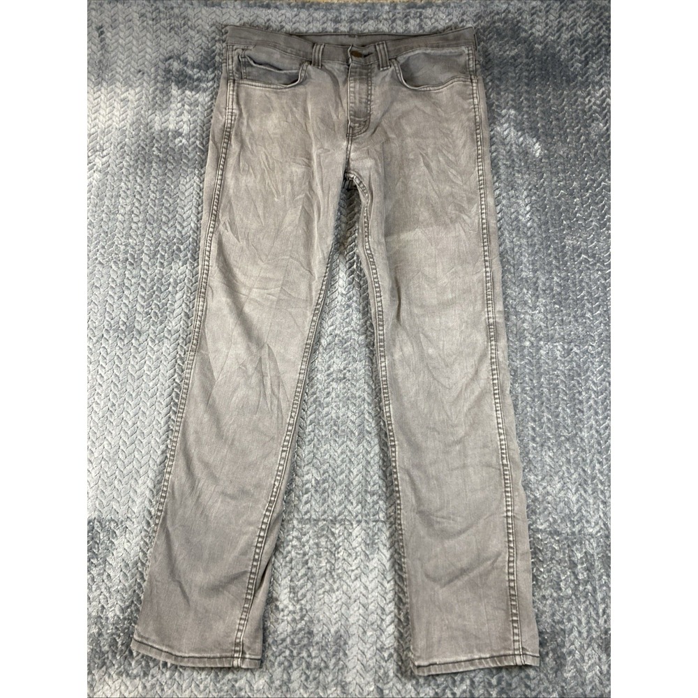 Levis Jeans Mens 34x32 Charcoal Faded Wash 511 Slim Straight Stretch